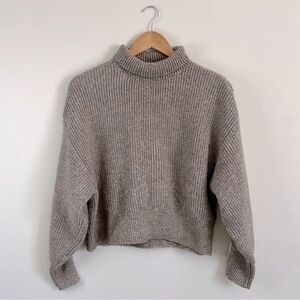 H&M Women's Taupe Turtleneck Sweater